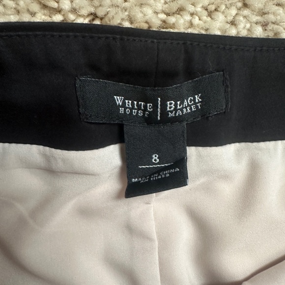 WHBM Color Block Black/White/Beige Pencil Skirt size 8 (139) - Picture 2 of 8